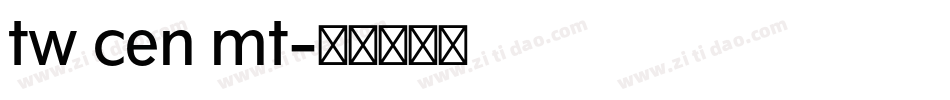 tw cen mt字体转换